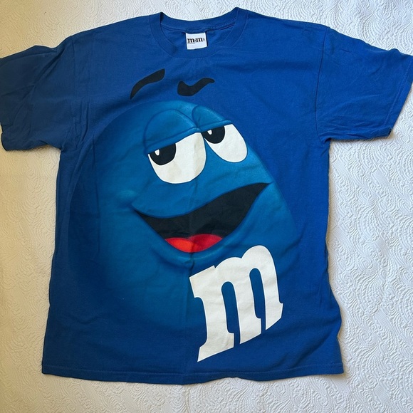 M&M'S Blue Short Sleeve Tee with Iconic Character - Picture 1 of 8